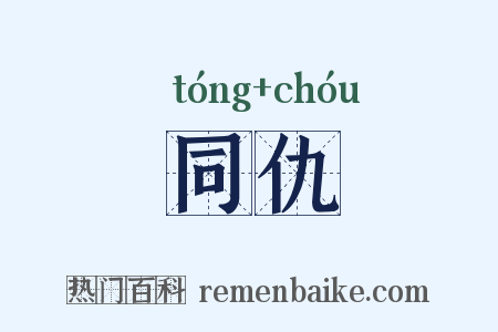 同仇是什么意思的图片